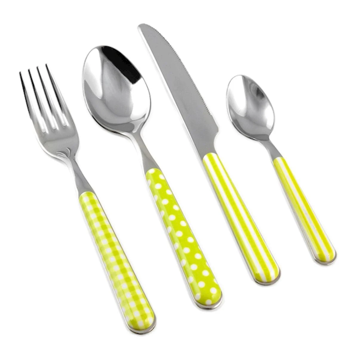 Posate Tavola Inox Set pz.24 Provence Verde