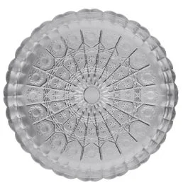 Centrotavola Ø30,5 cm in vetro, Sibilla