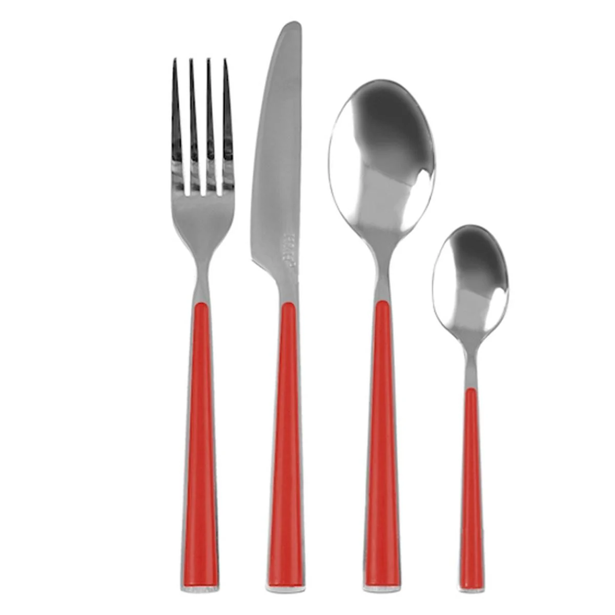 Posate Tavola Inox Set pz.24 H&H Rosse