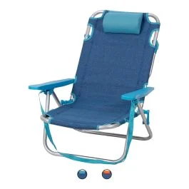 Spiaggina mare con cuscino e braccioli, Spiaggina Jeans Esté