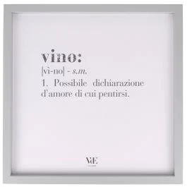 Quadro decorativo con cornice 40x40 cm, Victionary Vino