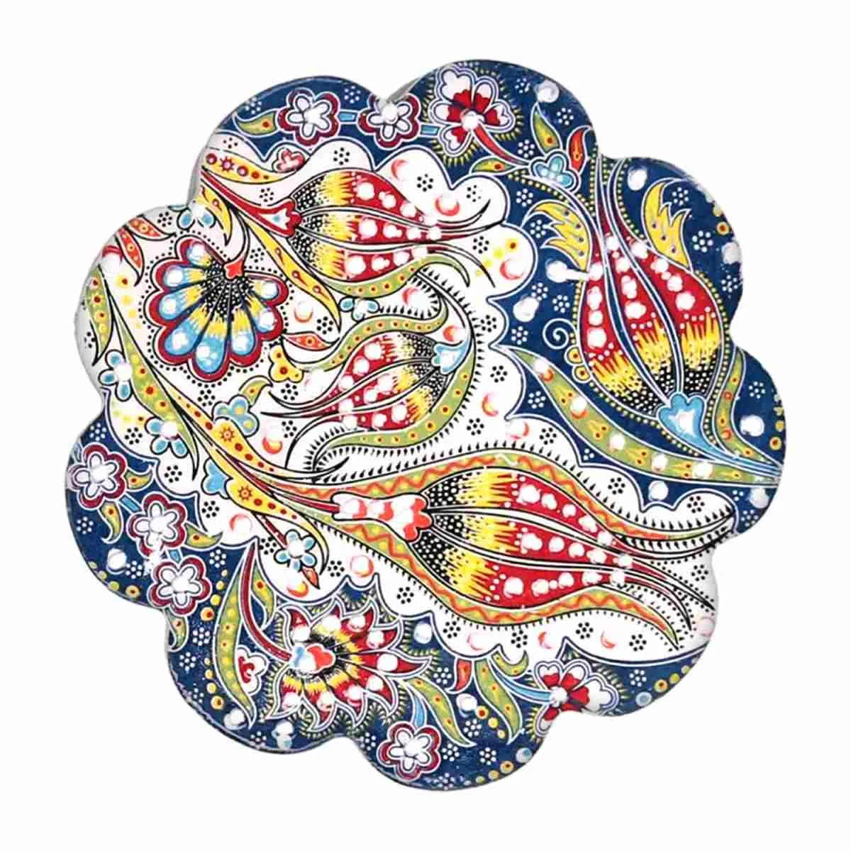 Sottopentola Mattonella Multicolor Floreale cm.18x18xh2