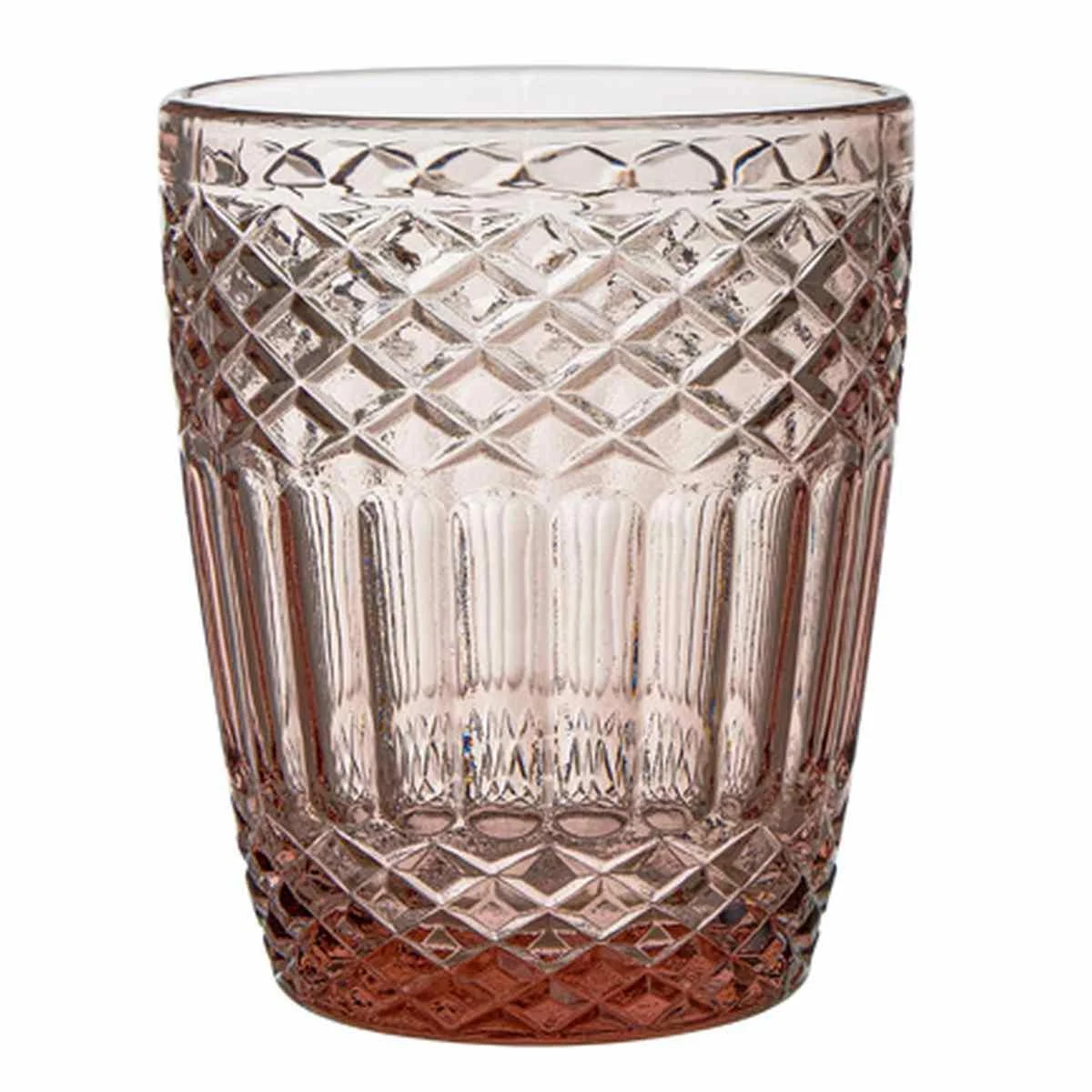 Bicchiere Vetro Singolo Acqua Agadir Rosa ml.300