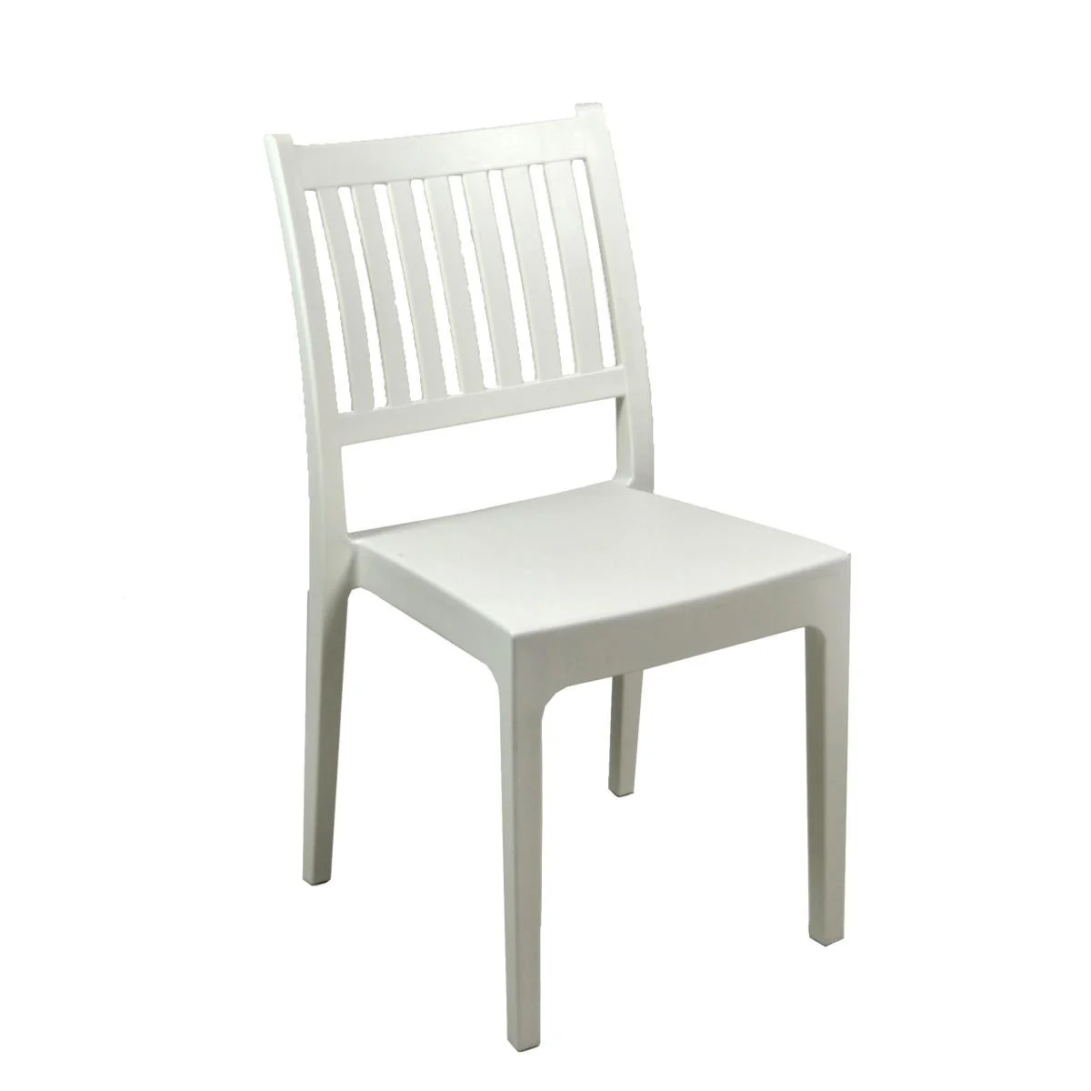 Sedia PVC Stampata Minerva Bianca cm.52x46H87