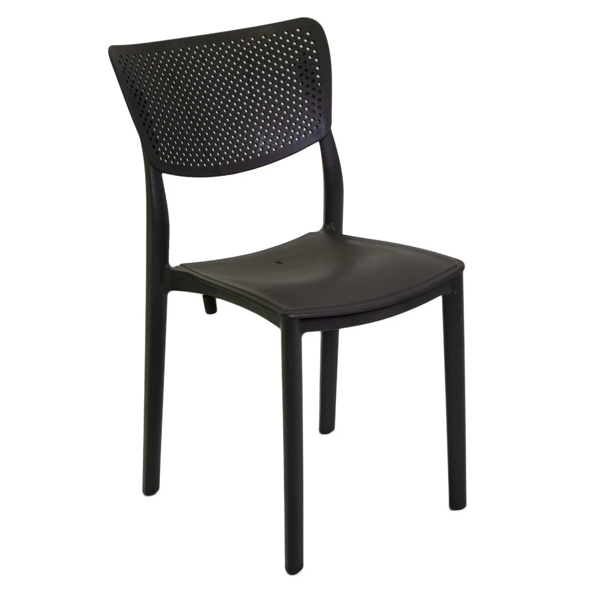 Sedia Polipropilene Alezio Antracite Chiaro cm.44X53H84