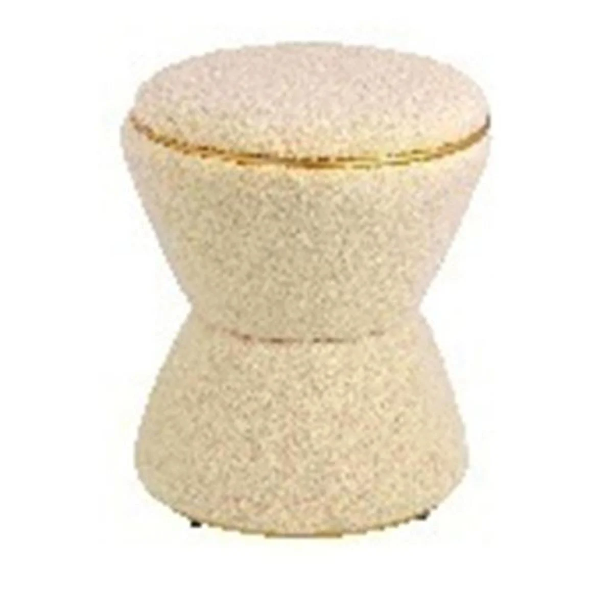 Pouf Clessidra Beige cm.38x38x43