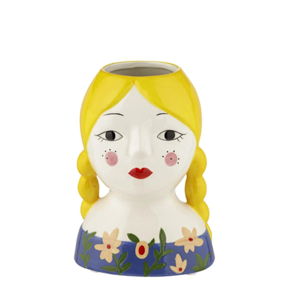 Vaso Ceramica Girl Isotta Bionda cm.10x9x14