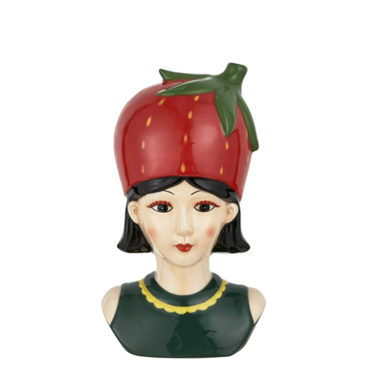 Vaso Ceramica Girl Fruit Fragola cm.8x6,5x14
