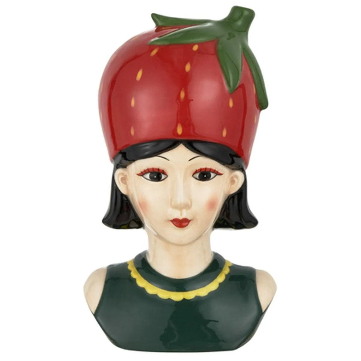 Vaso Ceramica Girl Fruit Fragola cm.11x9x18