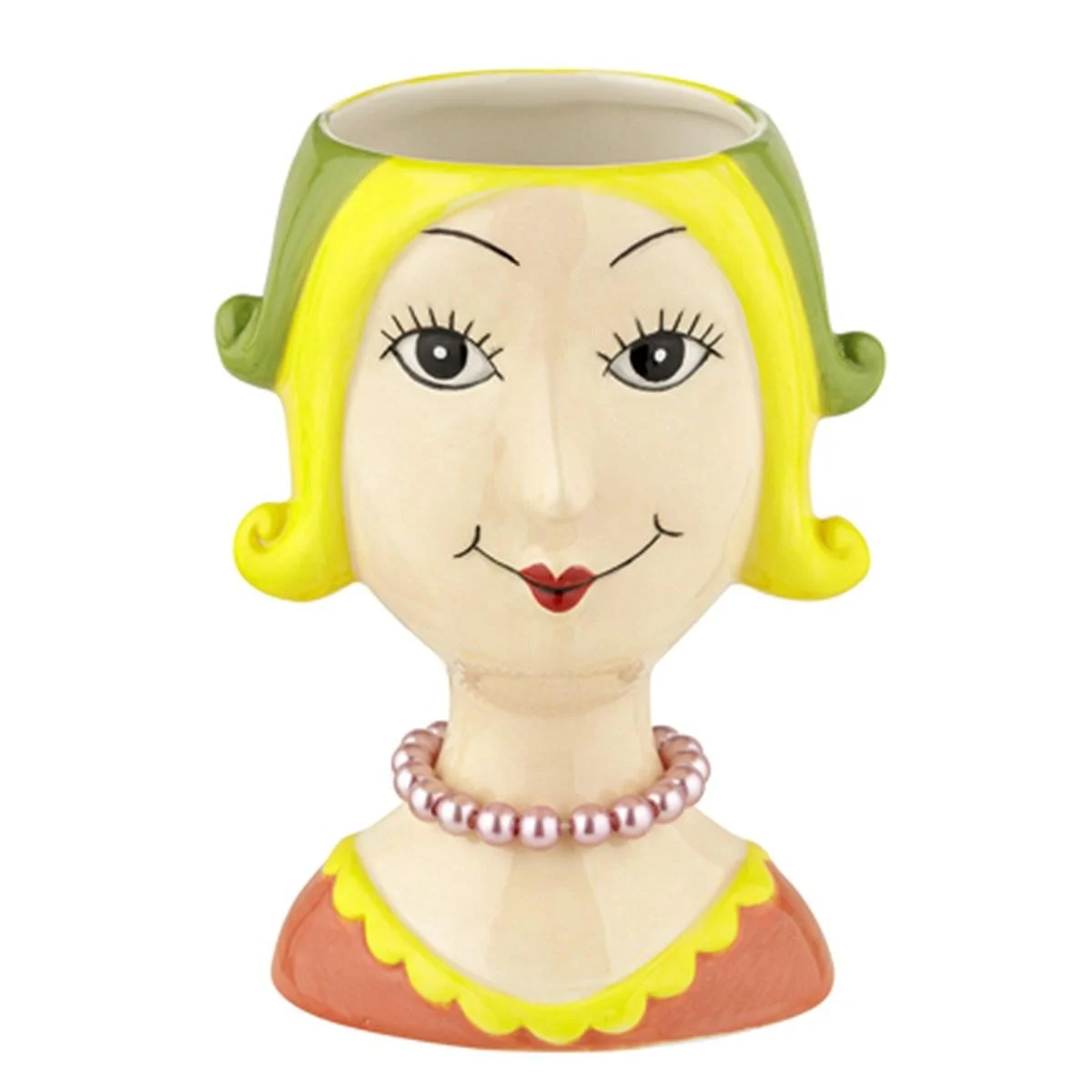 Vaso Ceramica Girl Sister con Collana 12x9x16