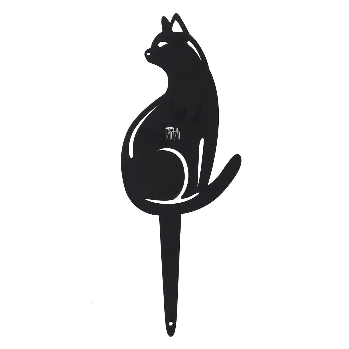 Portaspirali Gatto Nero Metallo cm.14x2x36