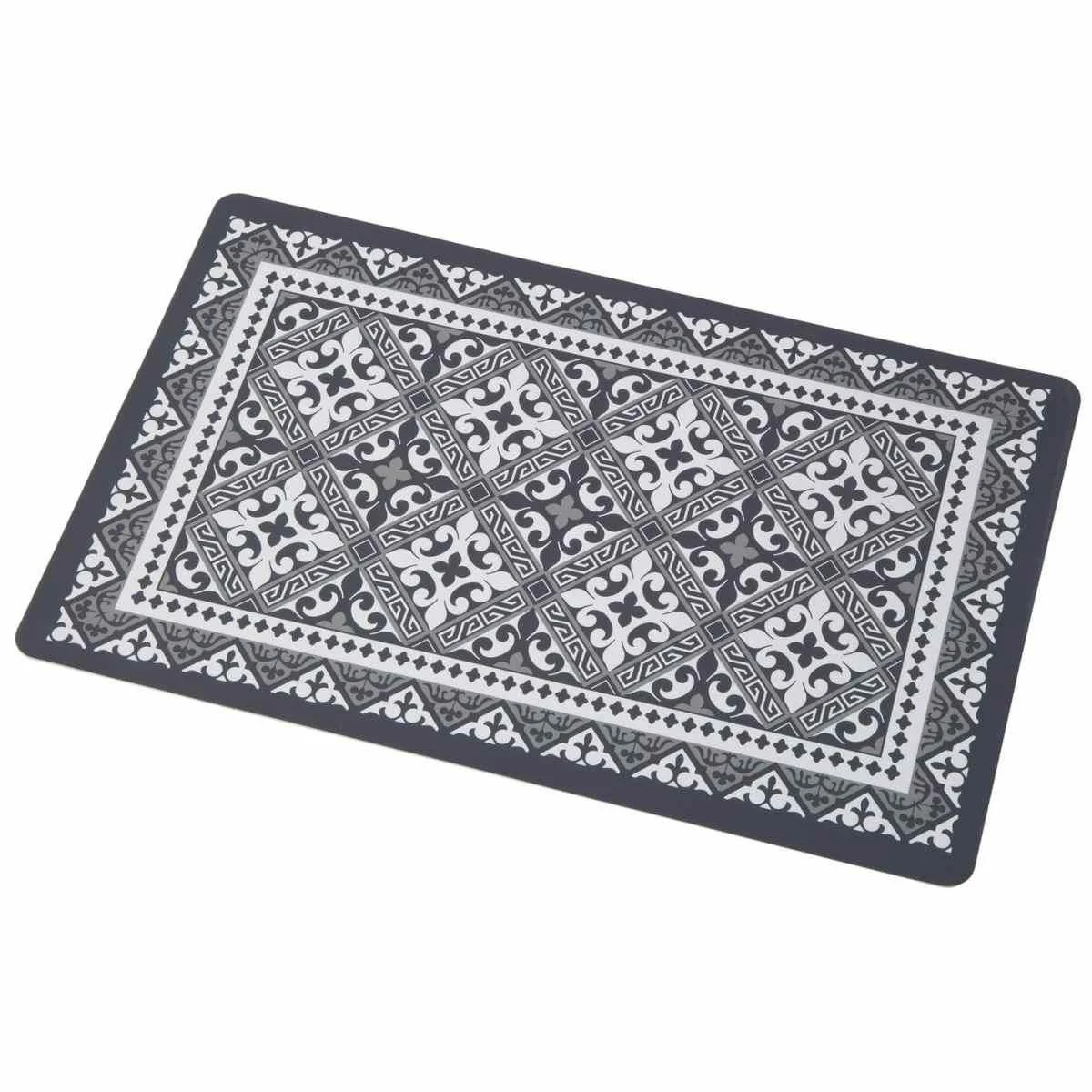 Tovaglietta Americana PVC Arabesque Grigia cm.N818:P81943x28