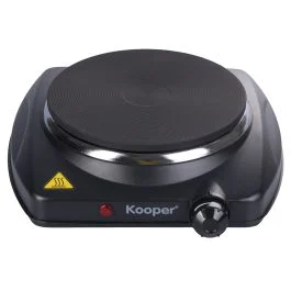Fornello elettrico, 5 livelli di temperatura, nero, Kooper