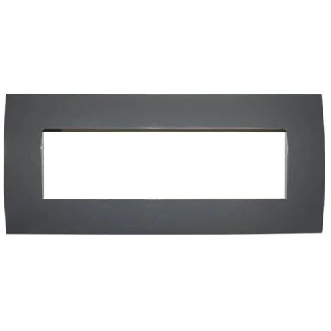 Placca sette moduli colore vulcano ABB serie Chiara 2CSK0704CH