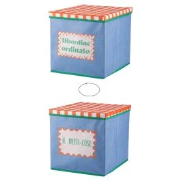 Cubo contenitore multiuso con coperchio, More Amor