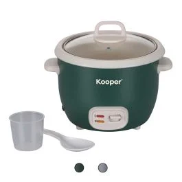 Cuociriso in acciaio con coperchio, 2 funzioni, 400W,  Kooper