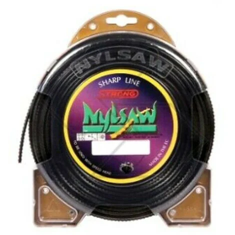 Filo per Decespugliatore Nylsaw Valva Strong Quadrato Seghettato 3,0mm x 37m