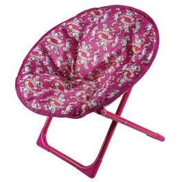 Sedia moon chair bimbo con imbottitura, decoro unicorno, Esté