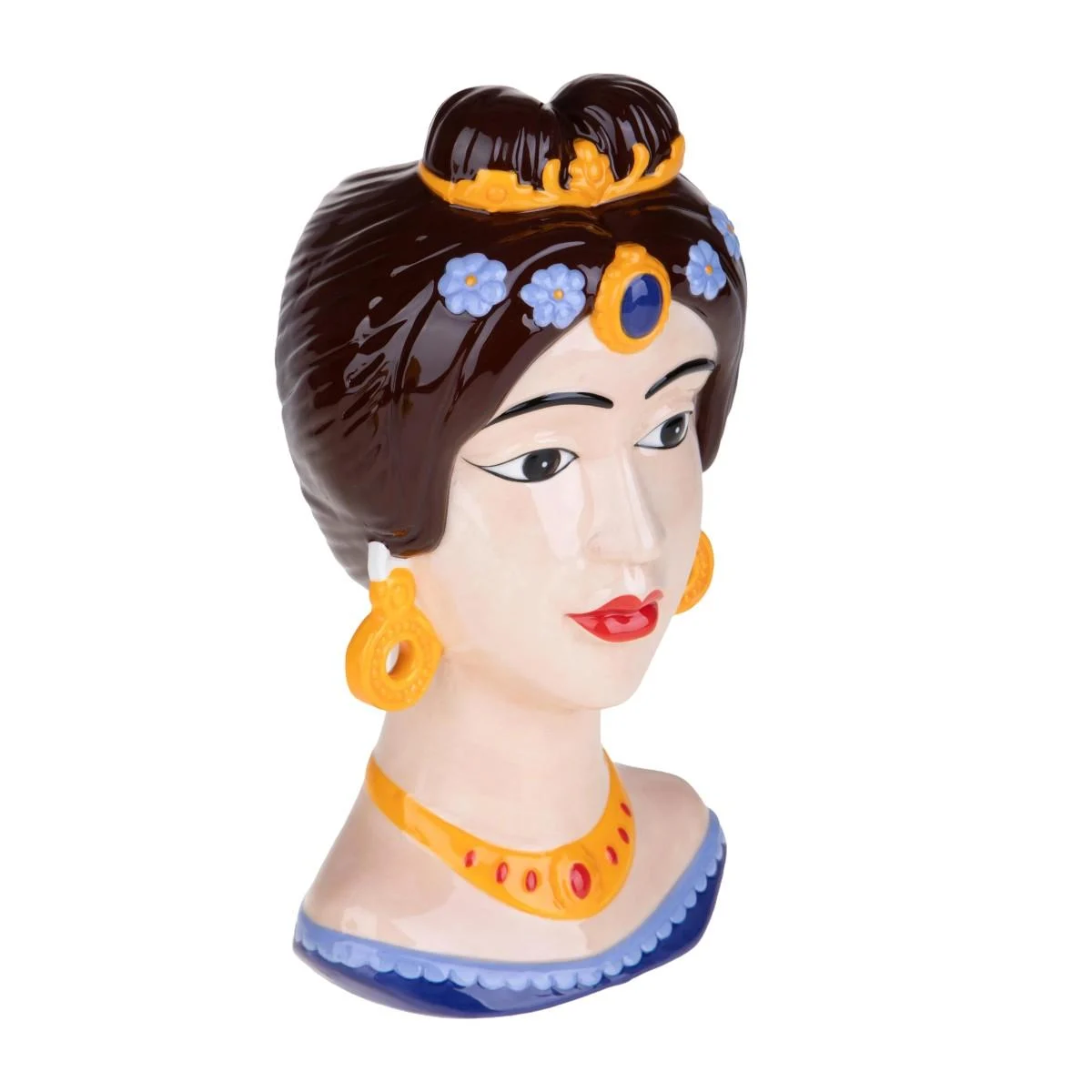 Vaso Ceramica Volto Donna cm.30
