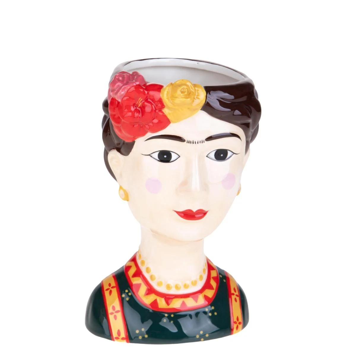 Vaso Ceramica Volto Frida cm.21