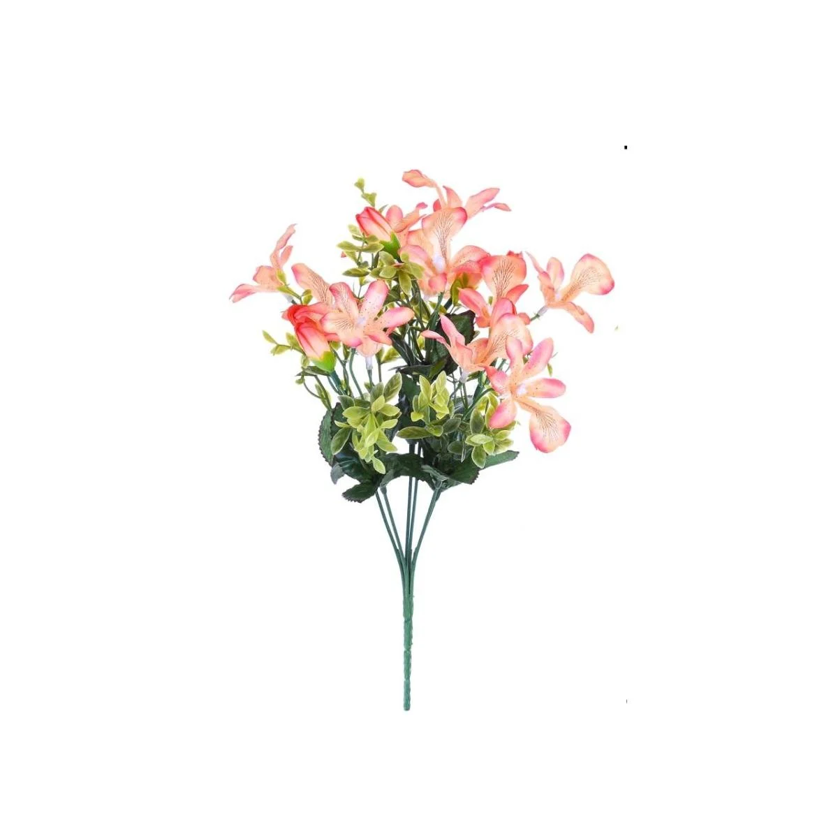 Fiore Bouquet Orchidee Mini Rosa Salmone cm.30