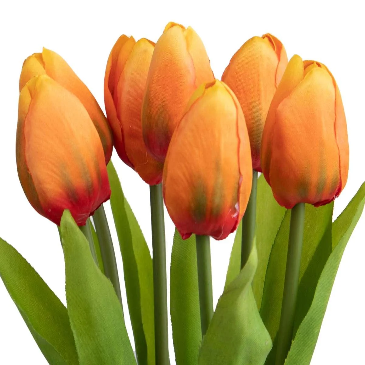 Fiore Tulipano Arancione Mazzetto cm.37
