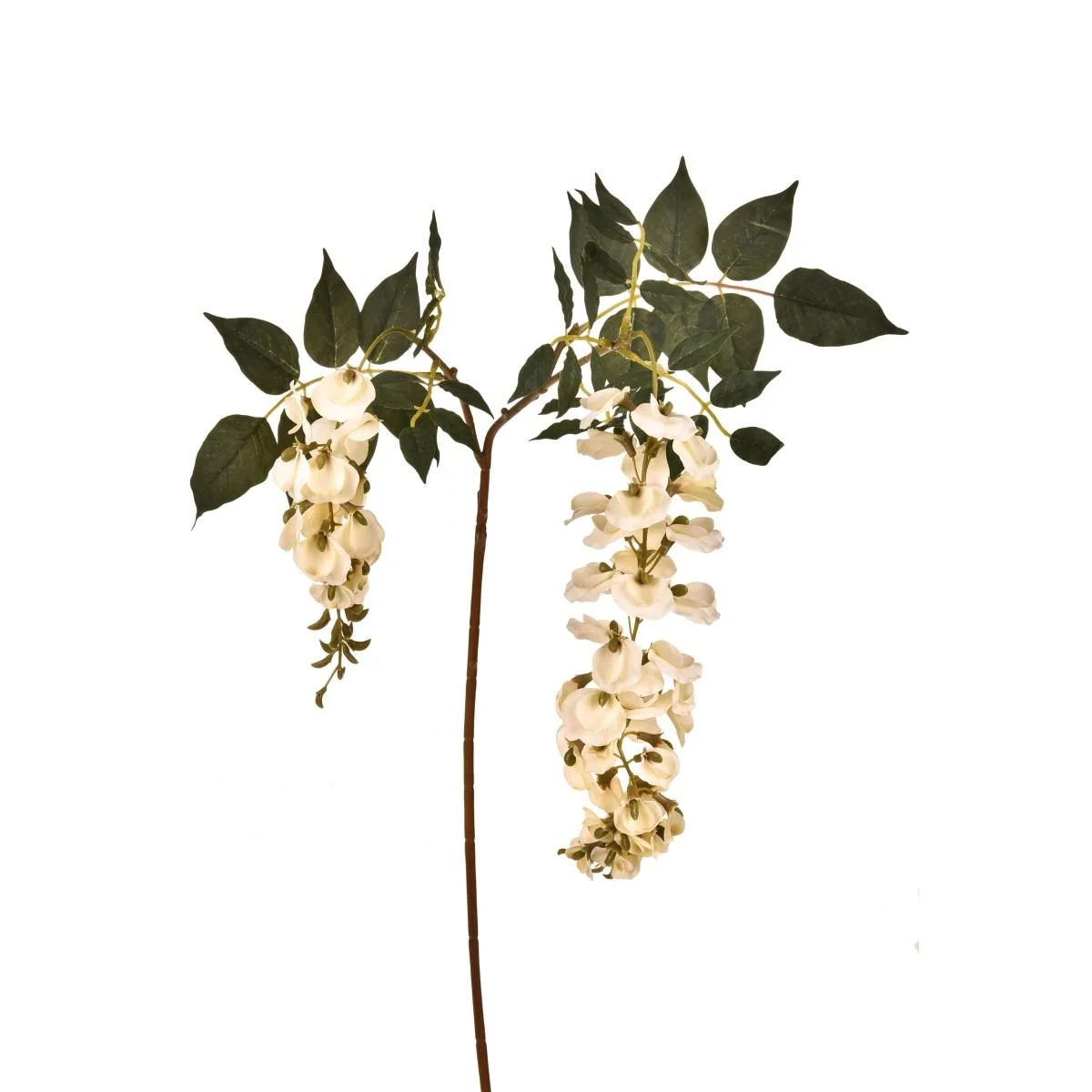 Fiore Rametto Glicine Bianco x2 cm.102