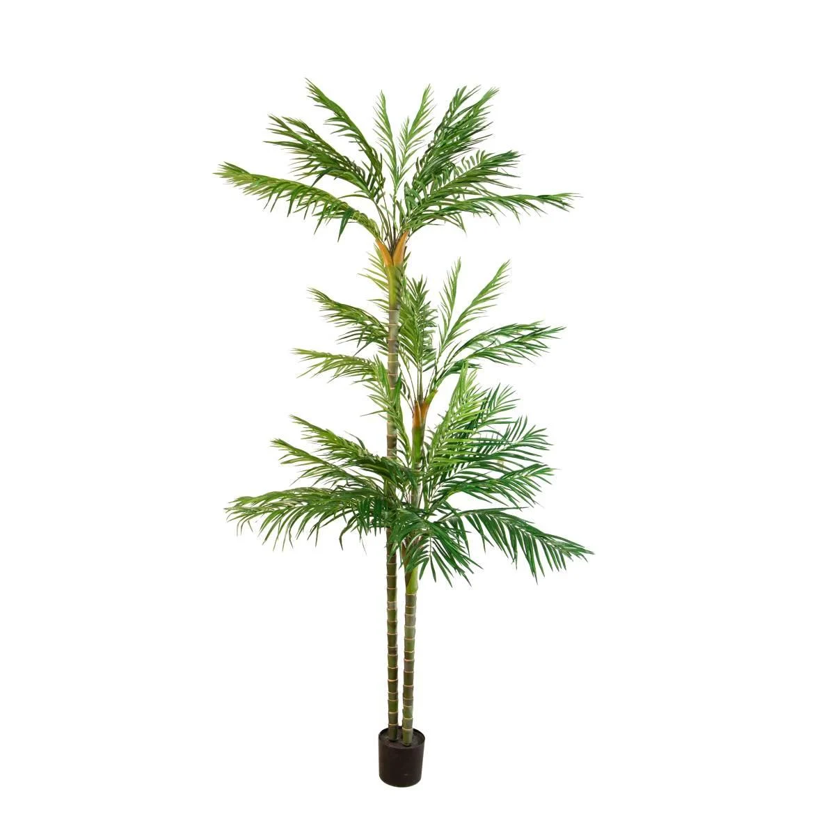 Pianta Palma Areca PVC Verde con Vaso cm.270