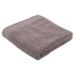 Asciugamano in morbidissimo cotone 50x100 cm, grigio scuro, Sibilla