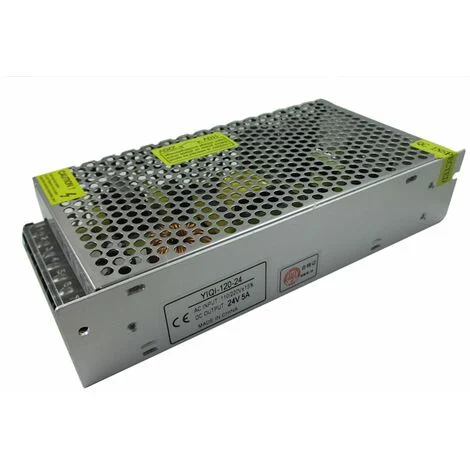 Alimentatore Stabilizzato 24V 5A 220V Convertitore Trasformatore Strisce Led