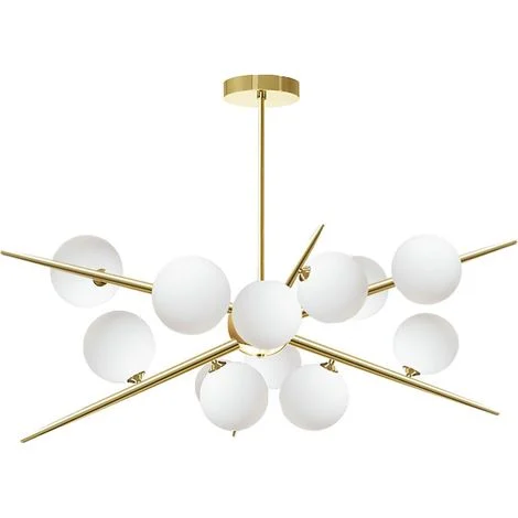 LAMPADA A SOSPENSIONE APP998-12CP ORO 12-PUNTI LUCE G9 65X70X90CM