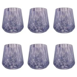 Set 6 bicchieri acqua 410 ml, Candy Violet