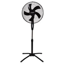 Ventilatore a piantana 5 pale Ø 40 cm 50 W, nero, Kooper