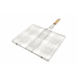 Graticola per hamburger 50x38,5 cm in acciaio cromato, BestBQ