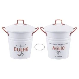 Secchiello bulbo/aglio con coperchio, Le Travisate