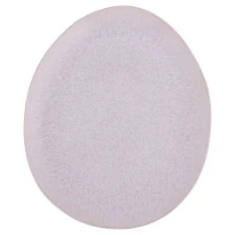 Piatto piano ovale in gres bicolor, The Market