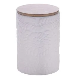 Barattolo 750 ml in ceramica, bianco, Daily