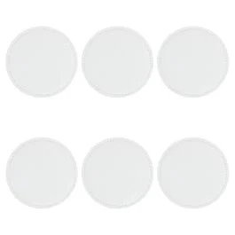 Set 6 sottobicchieri tondi double face soft touch, Horeca White
