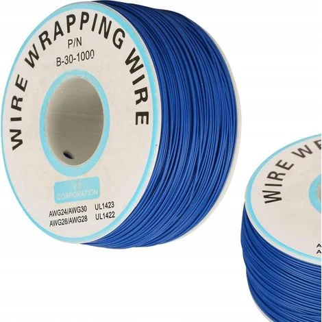 Cavo Kynar AWG 0.25mm Blu 200m – Alta Qualità, Rame Stagnato, Isolamento PVCProgetti Elettronici, Temperatura -60°C a 200°C