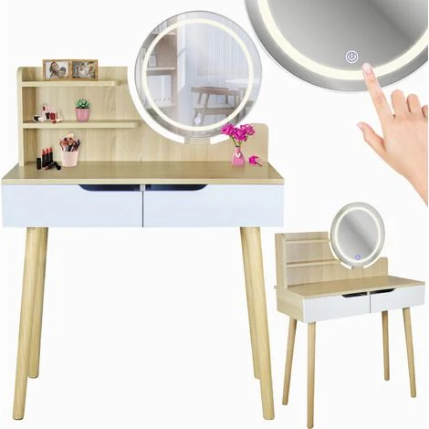 Toletta cosmetica scandinava con specchio LED SCANDI