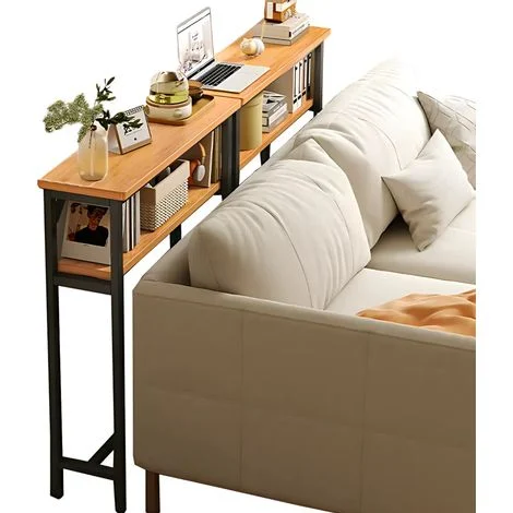 CONSOLLE A SOFFITTO DIETRO IL DIVANO, TAVOLINO LATERALE, RIPIANO PER SOGGIORNO 100x20x102 [CONSOLE2]