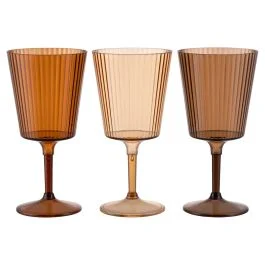 Calice 400 ml, in plastica PS, Shades of Chocolate, Unico