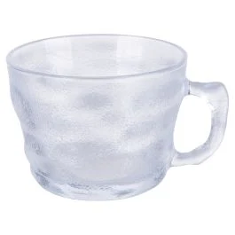 Tazza 390 ml in vetro, effetto frosted, Amnesia