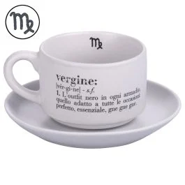 Tazzina caffè con piattino 90 ml, Victionary Vergine
