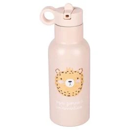 Borraccia termica 420 ml, in acciaio inox, decoro ghepardo, Les Petites Safari