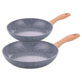 Set 2 padelle 22-26 cm, rivestimento in ceramica, induzione, Alaska SìChef