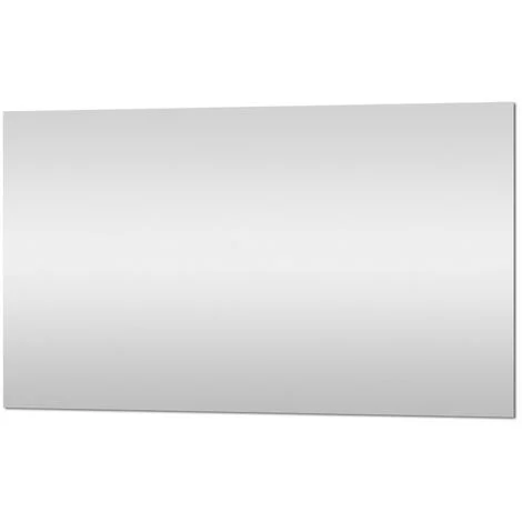 Specchio bagno 100x70 cm a filo lucido con installazione reversibile