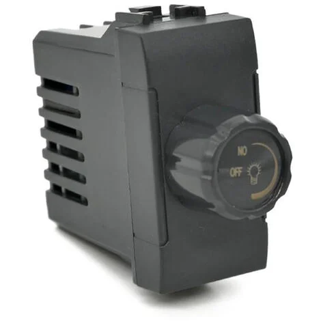 Interruttore dimmer compatibile con vimar plana regolatore controller con manopola per luci illuminazione led 500 watt 230V nero