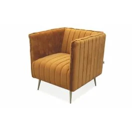 Poltrona vintage, senape,  Sibilla