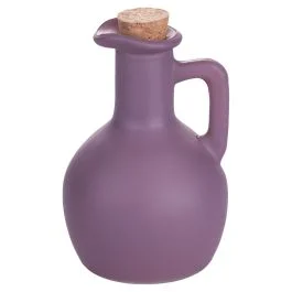 Anfora mini oliera 180 ml in vetro, tappo in sughero, Call me Cherry